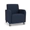 Lesro Siena Lounge Reception Guest Chair w/ Front Casters, 27 in W 29.5 in L 32.5 in H SN1101 - alternate 1
